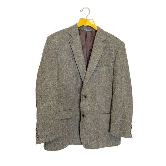 Lanificio di Pray 48R Blazer Sport Coat S. Cohen Perlis Brown Wool Cashmere - Picture 11 of 16